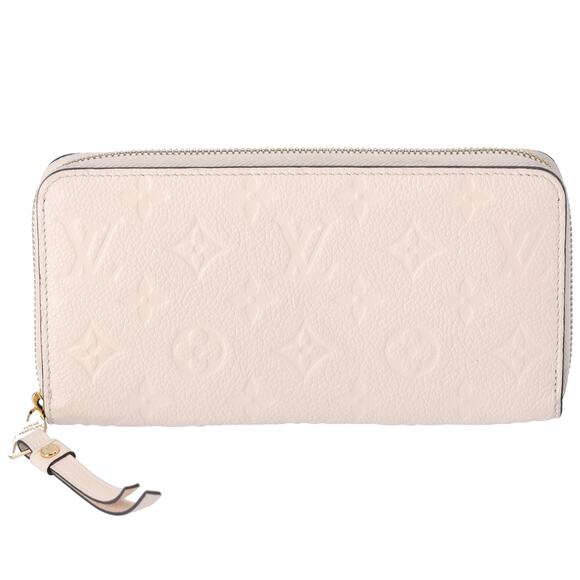 Louis Vuitton Zippy Wallet Monogram Empreinte Long Wallet M82212 Creme - Picture 1 of 7